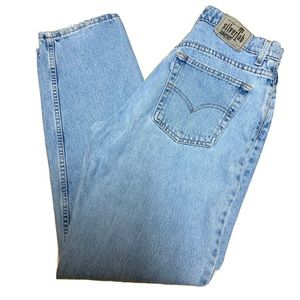 Vintage Levis Silver Tab Loose Baggy Jeans Light Wash 30x31 Made in USA 1996